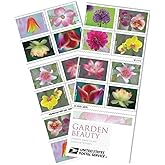 United States Postal Service Garden Beauty Self-Adhesive Forever Stamps for First-Class Mail, Book of 20 - Perfect for Weddin