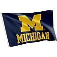 Desert Cactus University of Michigan Flag Wolverines UM U of M Flag Banners 100% Polyester Indoor Outdoor 3x5 feet Flags (Des