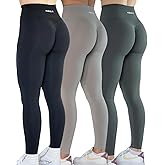 AUROLA Workout Leggings for Women Seamless Scrunch Tights Tummy Control Gym Fitness Girl Sport Active Yoga Pants