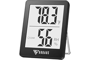 DOQAUS Digital Hygrometer Indoor Thermometer, Humidity Meters, Room Thermometer and Humidity Gauge with Accurate Temperature 