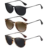 WOWSUN Retro sunglasses womens 2024 trendy round classic glasses