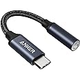 Anker USB C to 3.5mm Audio Adapter, Male to Female Nylon Cable for Samsung S20/S20+/S20 Ultra, Pixel 4/+ 4XL, and More Type C