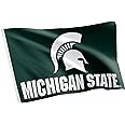 Desert Cactus Michigan State University Flag Spartans MSU Flag Banners 100% Polyester Indoor Outdoor 3x5 feet Flags (Style A)