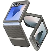 Caseology Parallax 3D Ergonomic Pattern Protective Case Compatible with Samsung Galaxy Z Flip 6 Case (2024) -Ash Gray