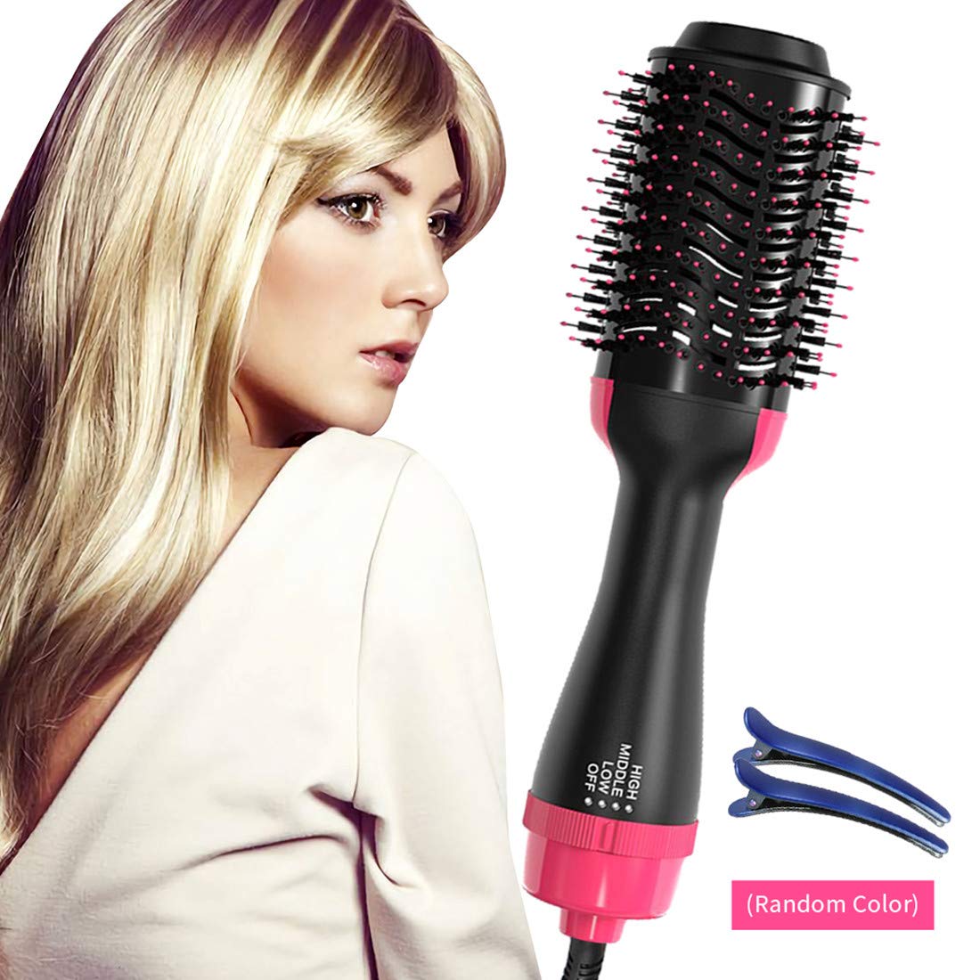 One Step Hair Dryer & Volumizer Blow Dryer Brush, Ceramic Hot Air Brush Styler and Dryer Negative Ion Hair Dryer Brush