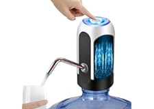 TECHVIDA Dispensador de Agua Automático Botella Recargable Agua Potable Bomba de Agua Potable Eléctrica Inalámbrica Bombeo Rá