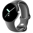 Google Pixel Watch - Android Smartwatch with Fitbit Activity Tracking - Heart Rate Tracking Watch Polished Silver Stainless S