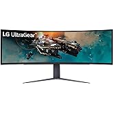 LG 49" UltraGear DQHD (5120x1440) Curved Gaming Monitor, 240Hz, 1ms, VESA DisplayHDR 1000, HDMI 2.1, DisplayPort, 4-Pole HP O