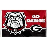 College Flags & Banners Co. Georgia Bulldogs Go Dawgs Large Outdoor Banner Flag