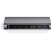 Satechi Thunderbolt 4 Docking Station 12-in-1 Thunderbolt 4 USB C Hub – 4 Downstream Ports, 96W PD, 3 USB-A 3.2 Ports, USB-A 