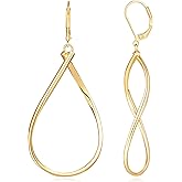 Degerde Large Gold Hoop Earrings for Women Trendy, Dainty Gold Hoop Earrings Hoops, Gold Dangle Drop Earrings Gold Earrings, 