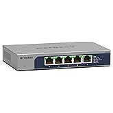 NETGEAR 5-Port Multi-Gigabit Ethernet Unmanaged Network Switch (MS105) - with 5 x 1G/2.5G, Desktop or Wall Mount, and Limited