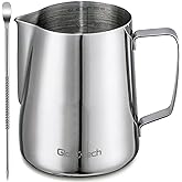 Milk Frothing Pitcher Latte Cup - Stainless Steel Pitcher Latte Art Espresso Machine Accessories Steaming Pitcher Cappuccino 