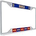 Desert Cactus FC Barcelona Barça License Plate Frame Football Club Soccer Futbol Metal for Front or Back of Car Officially Li