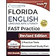 Florida Assessment of Student Thinking (FAST) Test Prep: Grade 7 English Language Arts Literacy (ELA) Practice Workbook and F