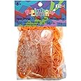 Rainbow Loom Latex Free Rubber Band Refill + C-clips - Neon Orange