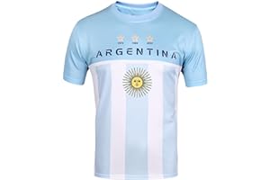 DIBEI Official 2022 World Cup / 2024 Copa America Fan Soccer Jersey Argentina, Brazil, Mexico & Compatible with USA