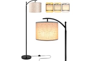 ROTTOGOON Floor Lamp for Living Room with 3 Color Temperatures LED Bulb, Standing Lamp Tall Industrial Floor Lamp Reading for