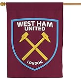 Desert Cactus West Ham United Flag Hammers Double Sided 3-Ply Football Soccer Flag Banners 100% Polyester Indoor Outdoor Flag