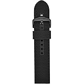 Fossil Silicone or Leather Interchangeable Watch Band Strap with Stainless Steel Buckle Closure