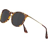 Yaserra Vintage Round Polarized Sunglasses for Women Men Classic Retro Trendy Designer Style Sun Glasses UV400 Protection