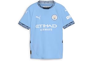 Manchester City FC Kids 2024/25 Home Soccer Jersey - Team Light Blue