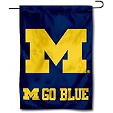 College Flags & Banners Co. Michigan Team University Wolverines Go Blue Garden Flag and Yard Banner