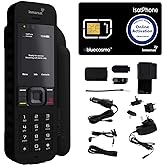 BlueCosmo Inmarsat IsatPhone 2.1 Satellite Phone Kit (SIM Included), unlocked - Global Coverage - Voice, SMS, GPS Tracking, E