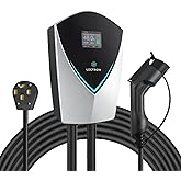 Lectron V-Box 48 Amp Electric Vehicle Charging Station - Powerful Level 2 EV Charger (240V) with NEMA 14-50 Plug/Hardwired - 