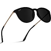 WMP Eyewear Round Sunglasses | Polarized UV Protection | Trendy Sunglasses for Women | Retro Designer Style