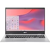 ASUS Chromebook CX1, 15.6" FHD NanoEdge Display, Intel Celeron N4500 Processor, 64GB eMMC Storage, 8GB RAM, ChromeOS, Transpa