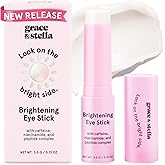 grace & stella Under Eye Stick - Eye Balm (0.13 Oz) Caffeine Eye Stick for Dark Circles & Fine Lines, Firming Eye Balm Stick 