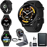 Garmin Venu 3, GPS Smartwatch with AMOLED Display, Black | Advanced Health and Fitness Features, Up to 14 Day Battery Life, B