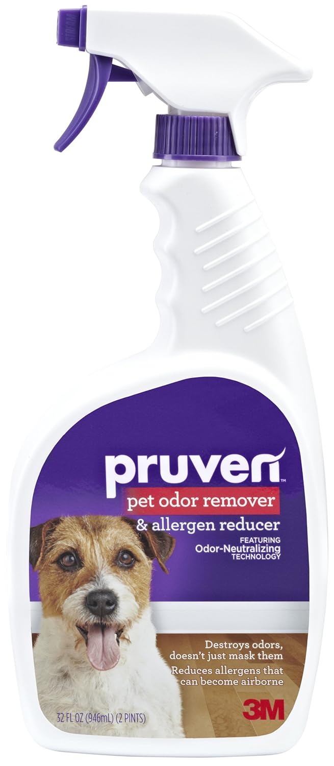 Pruven P-OAR-32 Pet Odor Remover and Allergen Reducer with Trigger Spray, 32 Fluid Ounce