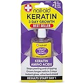 Nail-Aid Keratin 3 Day Growth Nail Treatment & Strengthener, Clear, 0.55 Fl Oz