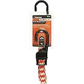 Keeper - 10 in. to 54 in. Adjustable Flat Bungee Cord, Multicolor