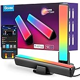 Govee Smart LED Light Bars, Work with Alexa and Google Assistant, RGBICWW WiFi TV Backlights with Scene and Music Modes for G