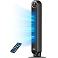 Dreo Tower Fan for Bedroom, 25ft/s Velocity Quiet Floor Fan, 90° Oscillating Fans for Indoors with 4 Speeds, 4 Modes, 8H Time