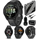 Garmin Forerunner 165 Running Smartwatch, Colorful AMOLED Touchscreen, Training Metrics and Recovery Insights Includes Wearab