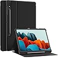 Soke Case for Samsung Tab S8 2022 & S7 2020 -Premium Shock Proof Stand Folio Case, Multi- Viewing Angles, Hard PC Back Cover 