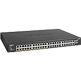 NETGEAR 48-Port Gigabit Ethernet Unmanaged PoE+ Switch (GS348PP) - with 24 x PoE+ @ 380W, Desktop or Rackmount