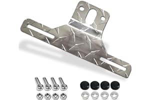 FBJTDQ Trailer License Plate Bracket Frame- Aluminum Heavy-Duty Bracket Holder for Trucks, Trailers, RVs, Boats, 1 pack Unive