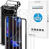 OMOTON Screen Protector for Google Pixel 9 Pro XL, [3+2 Pack] 3 Pack Tempered Glass for Pixel 9 Pro XL & 2 Pack Camera Lens P