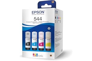 Kit de Garrafas de Tinta Original Epson EcoTank T544 - Magenta, Amarelo, Ciano, Preto