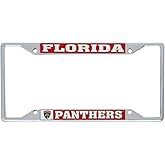 Desert Cactus Florida Panthers License Plate Frame Team NHL Car Tag Holder for Front or Back of Car National Hockey League Of