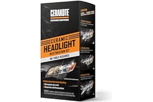 CERAKOTE® Ceramic Headlight Restoration Kit – Guaranteed To Last As Long As You Own Your Vehicle – Brings Headlights back to 