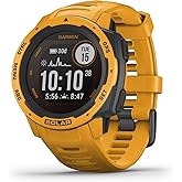 Garmin Instinct Solar, Rugged Outdoor Smartwatch with Solar Charging Capabilities, Built-in Sports Apps and Health Monitoring