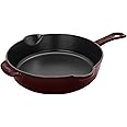 STAUB Cast Iron 8.5-inch Traditional Deep Skillet - Grenadine