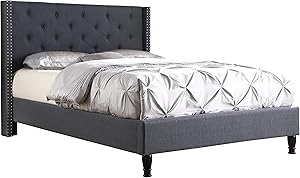 LIFE Home furBed00007_Cloth_Blue_Full_2 Platform Bed