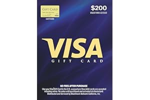 Visa $200 Gift Card (plus $6.95 Purchase Fee)